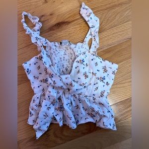 patterned tie in front top from american eagle size XS